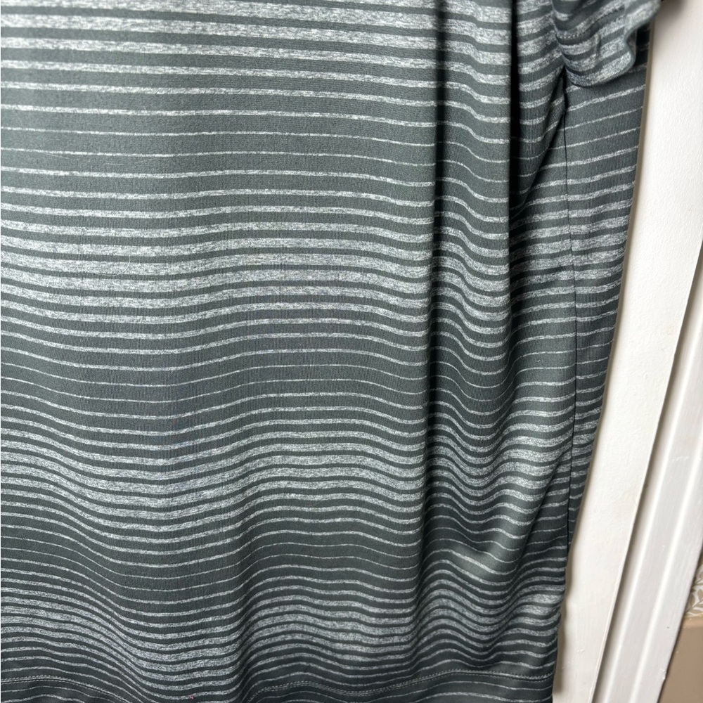 Nike Golf Tour Performance Dri-Fit Gray Striped Polo Shirt Men Size XL - Picture 13 of 15